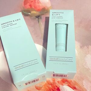 🛍️Global Beauty care Smooth & lift Collagen facial Serum & Eye Cream set of 2💥